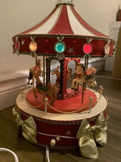 Antique Christmas Carousel, View more