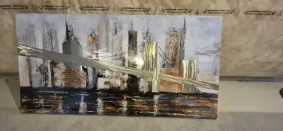 3D Metal Cityscape Wall Art, View more