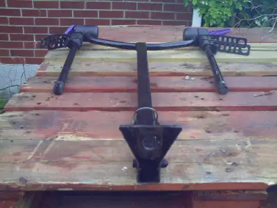 Used bike carrying rack, no rust, just like brand new can carry up to (2) Bikes straps are in prefec...