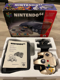 Nintendo 64 Toys R Us Exclusive Gold Controller Console CIB N64 