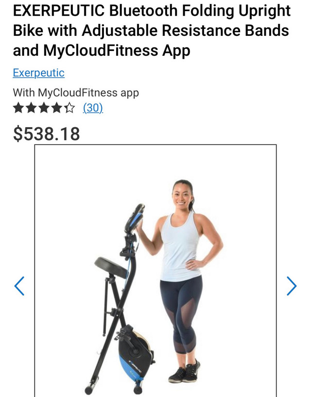 Brand new Exercise Bike with Resistance Bands and Bluetooth | Exercise  Equipment | Markham / York Region | Kijiji