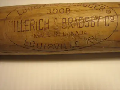 LOUISVILLE SLUGGER & St. MARY'S HESPELER CANADA WOODEN BATS, View more