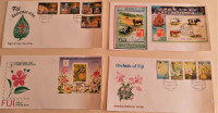 Fijian philatelic society 4 piece stamps sets