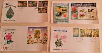 Fijian philatelic society 4 piece stamps sets, View more