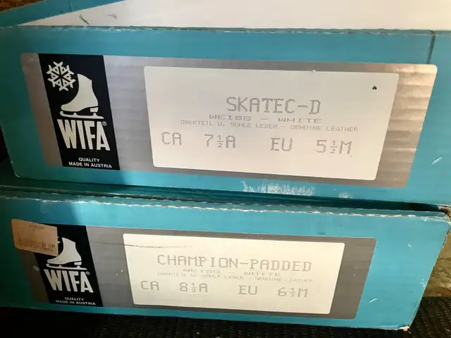 WIFA FIGURE SKATE LEATHER BOOT SIZE 8.5 in Skates & Blades in City of Toronto - Image 6