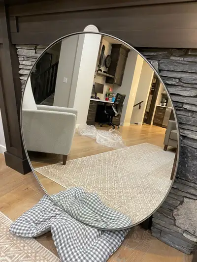 Large Round Mirror 48”, View more