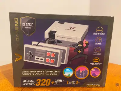 VX Gaming Classic Series Mini Nintendo NES Game Station BRAND NEW - FACTORY SEALED Comes with 2 wire...