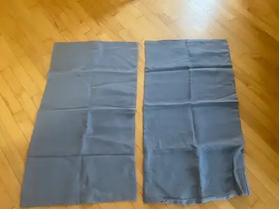 2 blue 100% linen pillow cases, View more