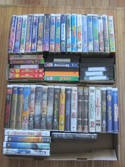 Almost 60 VHS Tapes - Most Children's Including Disney Classics, View more
