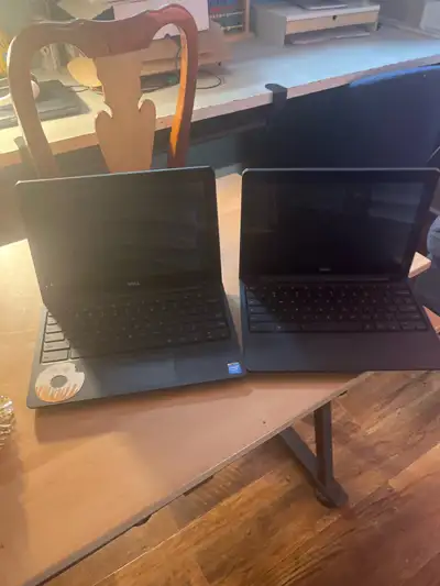 2 Dell chromebooks (AVAILABLE), View more