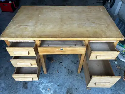 Vintage school desk, View more