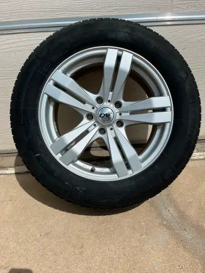 For sale 4 Michelin winter tires on 17 " rims , rims included have 6-7 thirty seconds inch of tread...