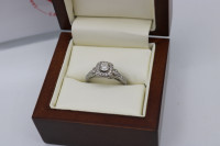 14KT White Gold Engagement Ring (#I-4864)