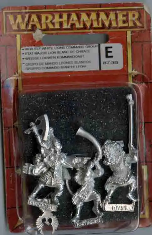 Warhammer High Elf White  Command Group NIB GW