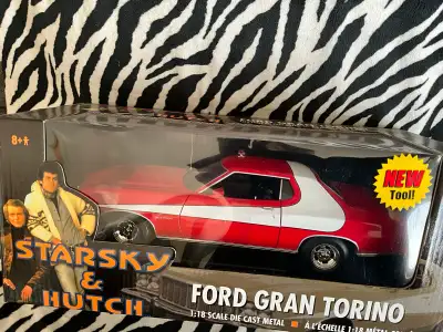 You are looking at a very collectable STARSKY & HUTCH 1/18 SCALE AMERICAN MUSCLE DIECAST NEW TOOL 19...