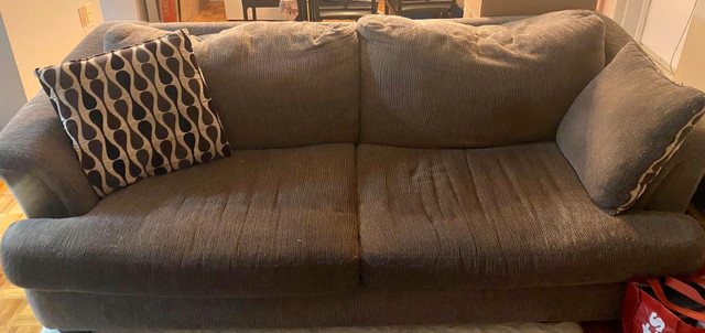 Grey couch in Couches & Futons in Peterborough