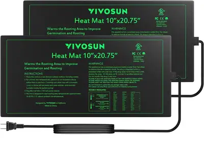 VIVOSUN 2 Pack Durable Waterproof Seedling Heat Mat, View more
