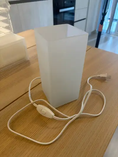   IKEA GRÖNÖ frosted glass table lamp WITH bulb, View more