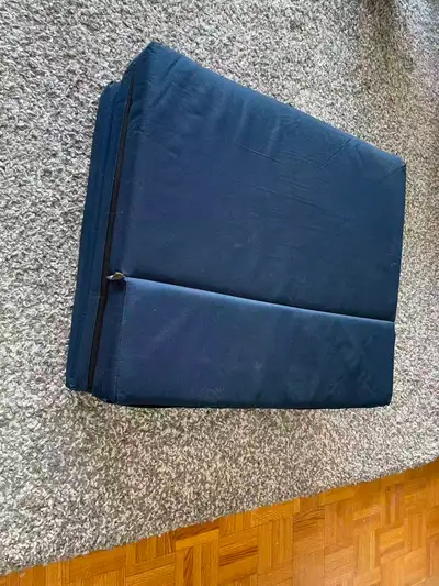 Navy Blue Tri-Fold Folding Mattress – Portable Floor Guest Bed, View more