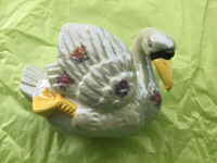 VINTAGE  ** PEARLIZED SWAN PLANTER ** Beautiful