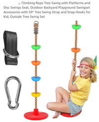 Outdoor climbing rope/tree swing