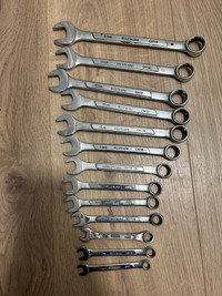 13 piece Combination Wrench Set, 7-19mm Crome Vanadium