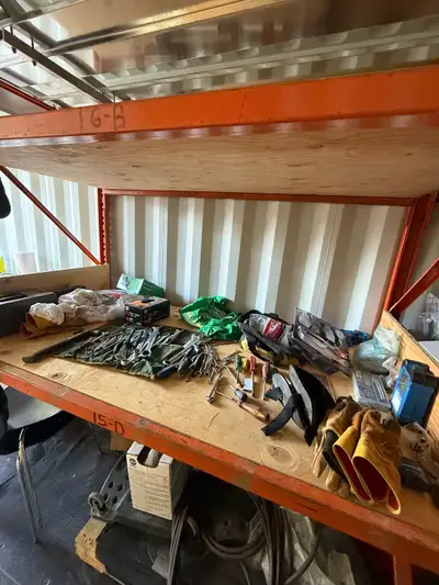 Étagère de rangement en métal Hauteur - 120 pouces Largeur - 72 pouces, avec 8 traverses Profondeur...