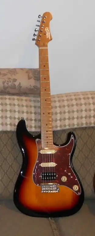 Strat style electric guitar Roasted Neck, View more