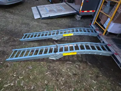 Prime Motorcycle ATV Lading Foldable Curved Galvanized Ramps, View more