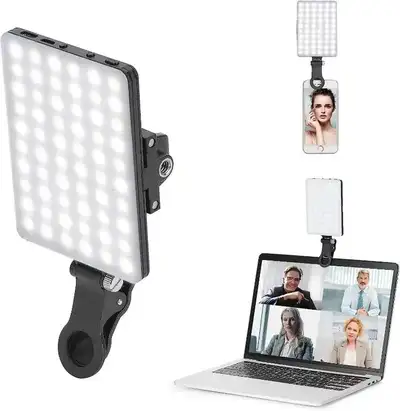 NEW 60 LED Rechargeable Fill Video Light w/clip (Newmowa), View more