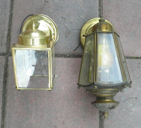 Outdoor brass lights