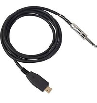 Câble USB et Guitare - 6.5 ft / pieds USB Guitar Cable 