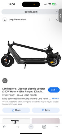 Land Rover E-Discover Electric Scooter