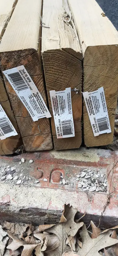 2x6 x16 4 pieces treated lumber deck joist