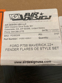 2022+ Ford Maverick Air Design OEM Style Fender Flares