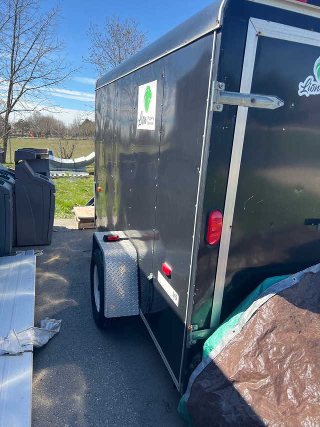 6x10 enclosed trailer with barn doors for sale  in Cargo & Utility Trailers in Windsor Region - Image 2