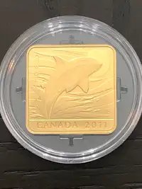 2011 &3 square coin-orca whale