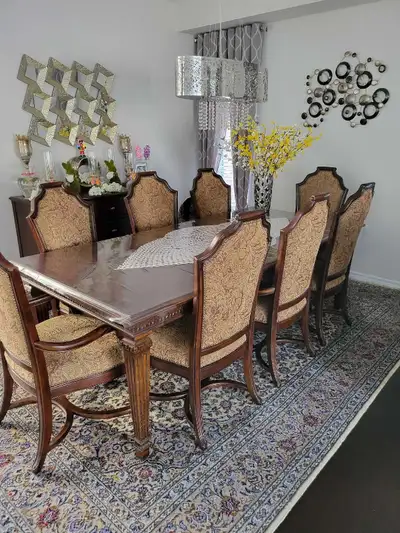 solid wood dining table set -broyhill, View more