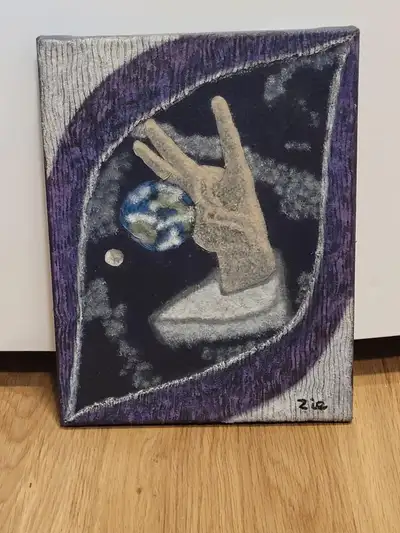 Toile Acrylique -Titre: L'infiniment petit 9"x 12", View more