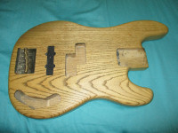 one piece 4 string swamp ash bass body