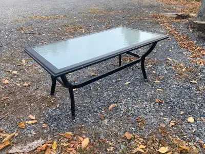 Aluminum Frame Glass Top Patio Table$60, View more