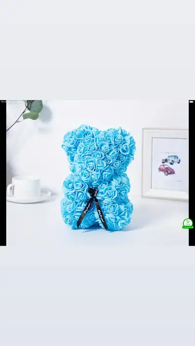 Add a touch of everlasting love with these charming Rose Bear, crafted from high-quality artificial...
