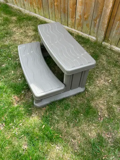Like new hot tub steps
