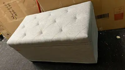 Storage Ottoman Bench with Legs, Load up to 660 lb, View more