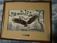 Majestic Eagle Handmade Needlepoint