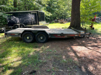 2021 Double A 80x16 Flat bed trailer