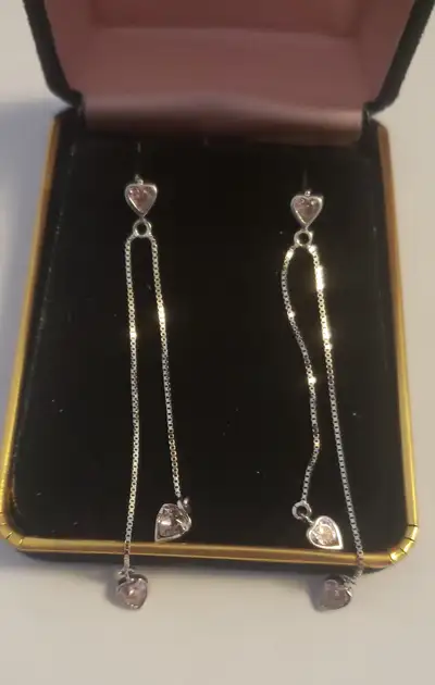 Heart earrings, View more
