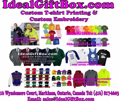 Make your custom graduation wear, spirit wear with you own design/ logo on T-shirt, polo shirts, hoo...