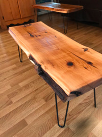 Tables Basse et Banc style  live edge