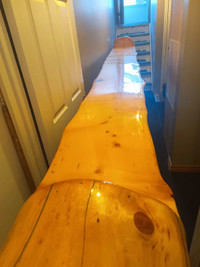 16 foot log epoxy table